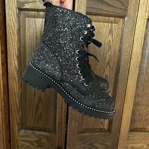 *BRAND NEW* Sparkly Black Boots